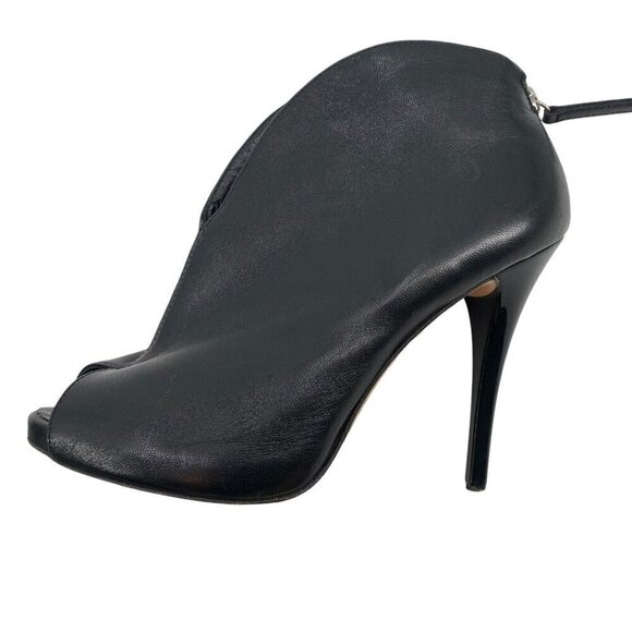 Giuseppe Zanotti Open Toe Ankle Lamb Leather Stiletto Booties Size 37 / US 7 - Picture 4 of 12